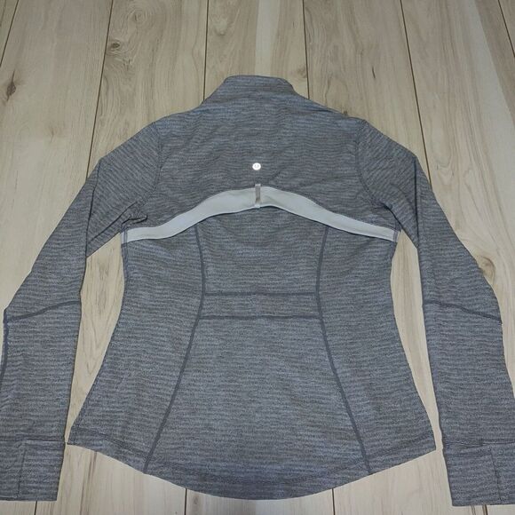 Lululemon Athletica Define Jacket Full Zip Back Mesh Venting Gray Womens Size 12 - Picture 15 of 16